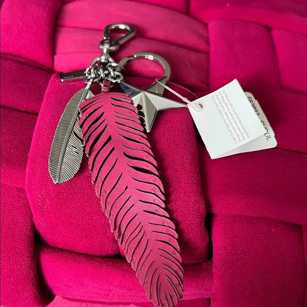 Coach Feather Bag Charm-NWT - Picture 7 of 7